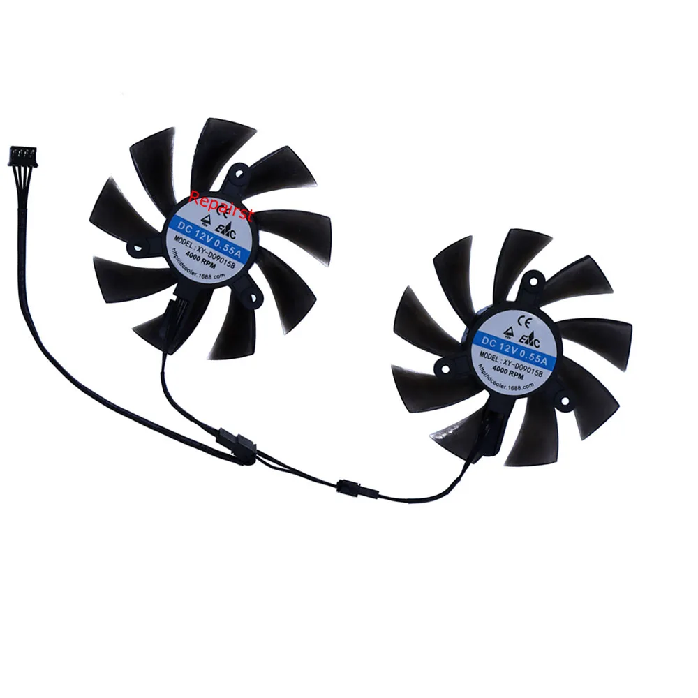 2Pcs/Set,Graphics Card Fan,GPU - огляд і ціна Rx 580 8Gb 2048Sp Gpu