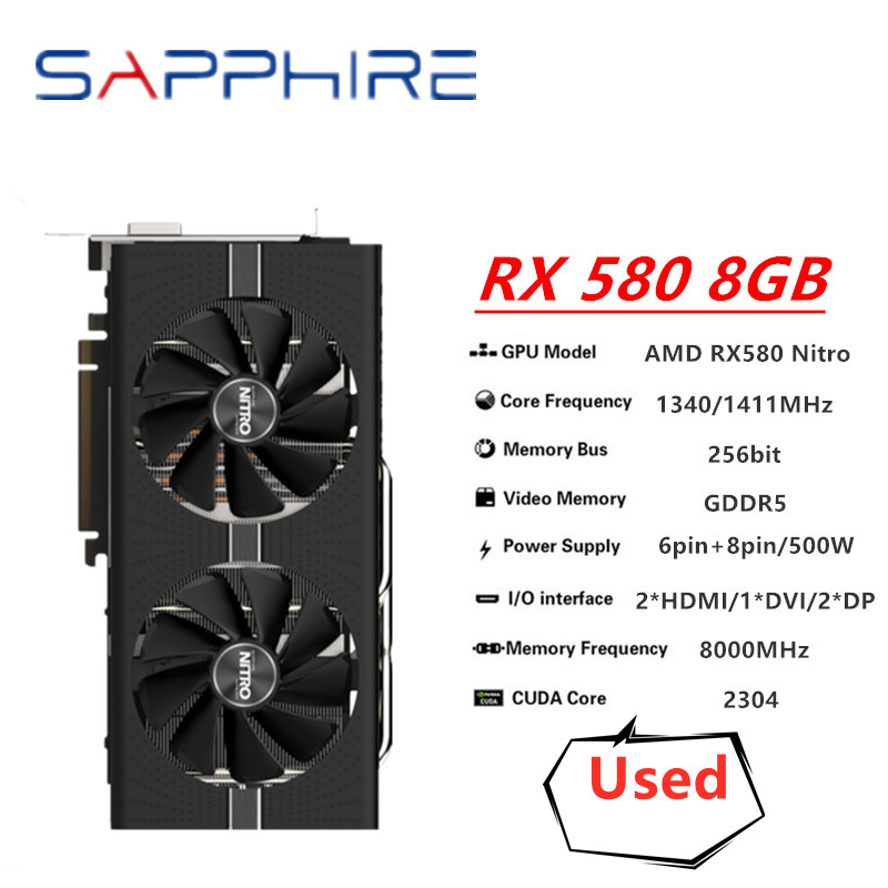 SAPPHIRE Original RX 580 8G NI - огляд і ціна Rtx 3070 8Gb Graphics Card